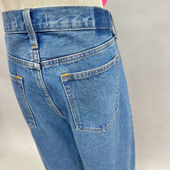 Abercrombie & Fitch Heavyweight Rigid Mid Rise Barrel Jean Medium Wash Sz 8/29 - Picture 13 of 16